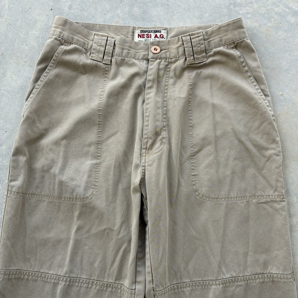 Nesi A.G. Mens 31x32 Double Knee Khaki Cargo Tactical Pants Utility Outdoor Hike - Picture 5 of 6